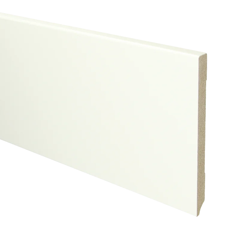 MDF Moderne Plint 150x12 RAL 9016 Verkeerswit 15960 Flitsaanbieding